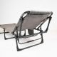 Șezlong pliabil, gri, 189,5 x 58,5 x 33,5 cm