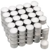 Lumini  albe, fără parfum, albe 100 buc, 8 ore de ardere