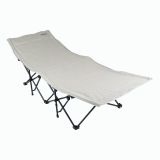 Șezlong pliabil, bej, geantă de transport