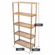 Raft din bambus, 5 rafturi, 60 x 26 x 130 cm