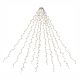 Lanț luminos în formă de con, 280 LED-uri, alb cald