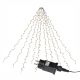 Lanț luminos în formă de con, 280 LED-uri, alb cald