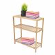 Raft din bambus, 3 polițe, 60 x 26 x 66 cm