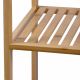 Raft din bambus, 5 rafturi, pătrat 33 x 33 x 146 cm
