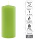Set de lumânări în formă de pilon, 15 cm, Ø 7,5 cm, verde de