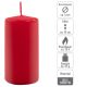 Set de lumânări cilindrice, 10 cm, Ø 5 cm, roșu, 24 bucăți
