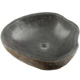 Lavoar din piatră naturală DIVERO, negru 30 x 30 cm