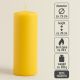Set de lumânări tip pilon, 20 cm, Ø 7,5 cm, galben, 2 buc