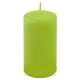 Set de lumânări pilon, 11,5 cm, Ø 6 cm, verde deschis, 12 bu