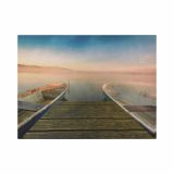 Pictură pe perete Mol cu bărci, LED cu cronometru, 30 x 40 c