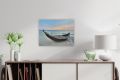Pictură pe perete Barcă pe plajă, LED cu cronometru, 30 x 40
