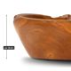Chiuvetă din lemn DIVERO, tec masiv, Ø 39-40 cm