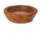Chiuvetă din lemn DIVERO, tec masiv, Ø 39-40 cm