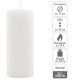 Set de lumânări tip pilon, 20 cm, Ø 7,5 cm, alb, 6 buc