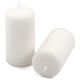 Set de lumânări pilon, 11,5 cm, Ø 6 cm, alb, 18 buc.