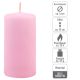 Set de lumânări cilindrice, 10 cm, Ø 5 cm, roz, 8 buc.