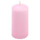 Set de lumânări cilindrice, 10 cm, Ø 5 cm, roz, 8 buc.