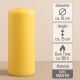 Set de lumânări , 25 cm, Ø 10 cm, galben, 2 buc