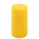Set de lumânări tip stâlp, 15 cm, Ø 7,5 cm, galben, 4 buc