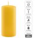 Set de lumânări tip stâlp, 15 cm, Ø 7,5 cm, galben, 4 buc