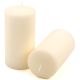 Set de lumânări tip pilon, 15 cm, Ø 7,5 cm, crem, 6 buc