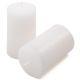 Set de lumânări rustice, 11,5 cm, Ø 6,8 cm, alb, 6 buc