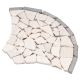 Mozaic din piatră naturală, evantai, bej, 0,98 m²