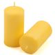 Set lumânări pilon, 11,5 cm, Ø 6 cm, galben, 6 bucăți