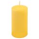 Set lumânări pilon, 11,5 cm, Ø 6 cm, galben, 6 bucăți