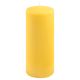 Set de lumânări stâlp, 25 cm, Ø 10 cm, galben, 4 buc.