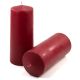Set de lumânări, 25 cm, Ø 10 cm, burgundy, 4 buc