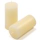Set de lumânări rustice, 10 cm, Ø 5 cm, crem, 8 buc