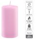Set de lumânări pilon, 11,5 cm, Ø 6 cm, roz, 6 buc.