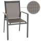Set de scaune de grădină, gri  90 x 56,5 x 59,5 cm, 2 b