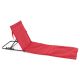 Saltea de plajă reglabilă cu spătar, roșie, 2 bucăți.