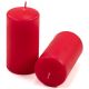 Set de lumânări pilon, 11,5 cm, Ø 6 cm, roșu, 18 buc.