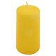 Set de lumânări pilon, 10 cm, Ø 5 cm, galben, 8 buc.
