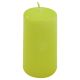 Set de lumânări cilindrice, 10 cm, Ø 5 cm, verde deschis, 8