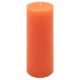 Set de lumânări rustice, 20 cm, Ø 7,5 cm, portocaliu, 2 buc
