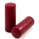 Set de lumânări în formă de pilon, 20 cm, Ø 7,5 cm, burgundy