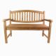Bancă de 2 locuri DIVERO, lemn de tec tratat, 120 cm.