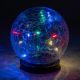 Lumina solară forma de glob de sticlă 10 LED-uri, multicolor