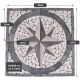 Mozaic din marmură, motiv Compass Star, 60 x 60 cm.