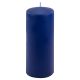 Set de lumânări în formă de pilon, 25 cm, Ø 10 cm, albastru,