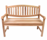 Bancă rustică din tec pentru terasă, 2 locuri, Bradford 120x