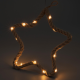 Decorațiune de Crăciun în formă de stea, 15 LED-uri, alb cal
