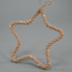 Decorațiune de Crăciun în formă de stea, 15 LED-uri, alb cal