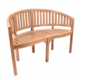 Bancă decorativă din tec, 120 cm, pentru grădină și terasă