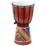 Tobe djembe pictate manual, 30 cm, sunet autentic, copii și&nbsp;