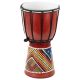 Tobe djembe pictate manual, 30 cm, sunet autentic, copii și&nbsp;